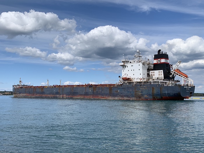 Algoma Spirit on the St. Marys River, August 31, 2019. Photo by Daniel Lindner